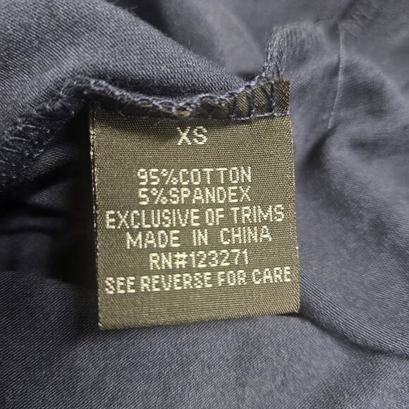 Harper & Ivy XS Navy "Not Today" in white long sleeve t-shirt - Picture 6 of 7